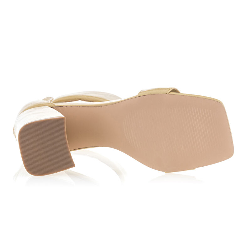 Sandalias amarillas para mujer / Zapatos de punta abierta