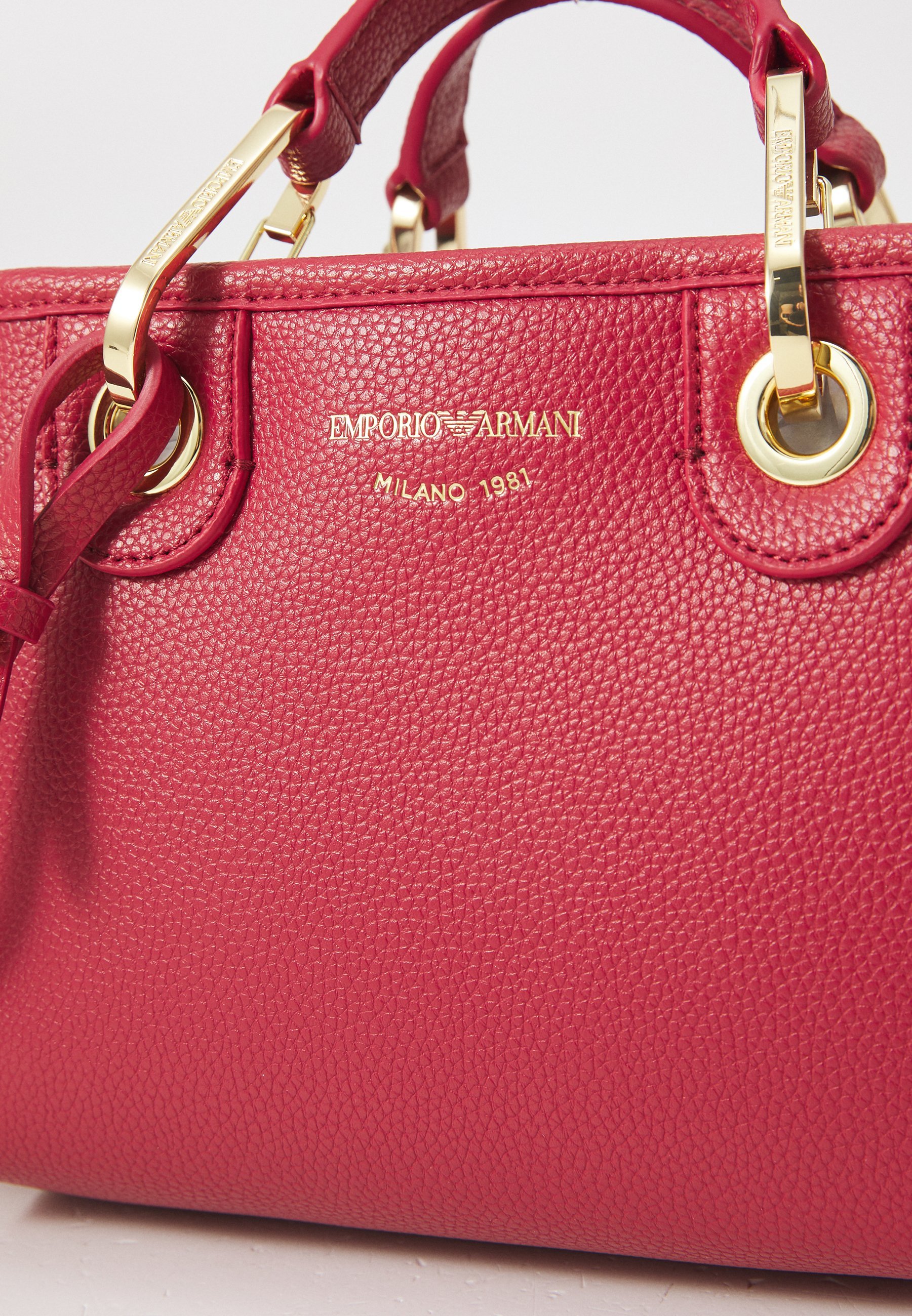 Emporio Armani TAS - Handtas - karmijnrood/taupe