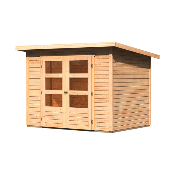 Zahradní domek Karl, přírodní povrchová úprava