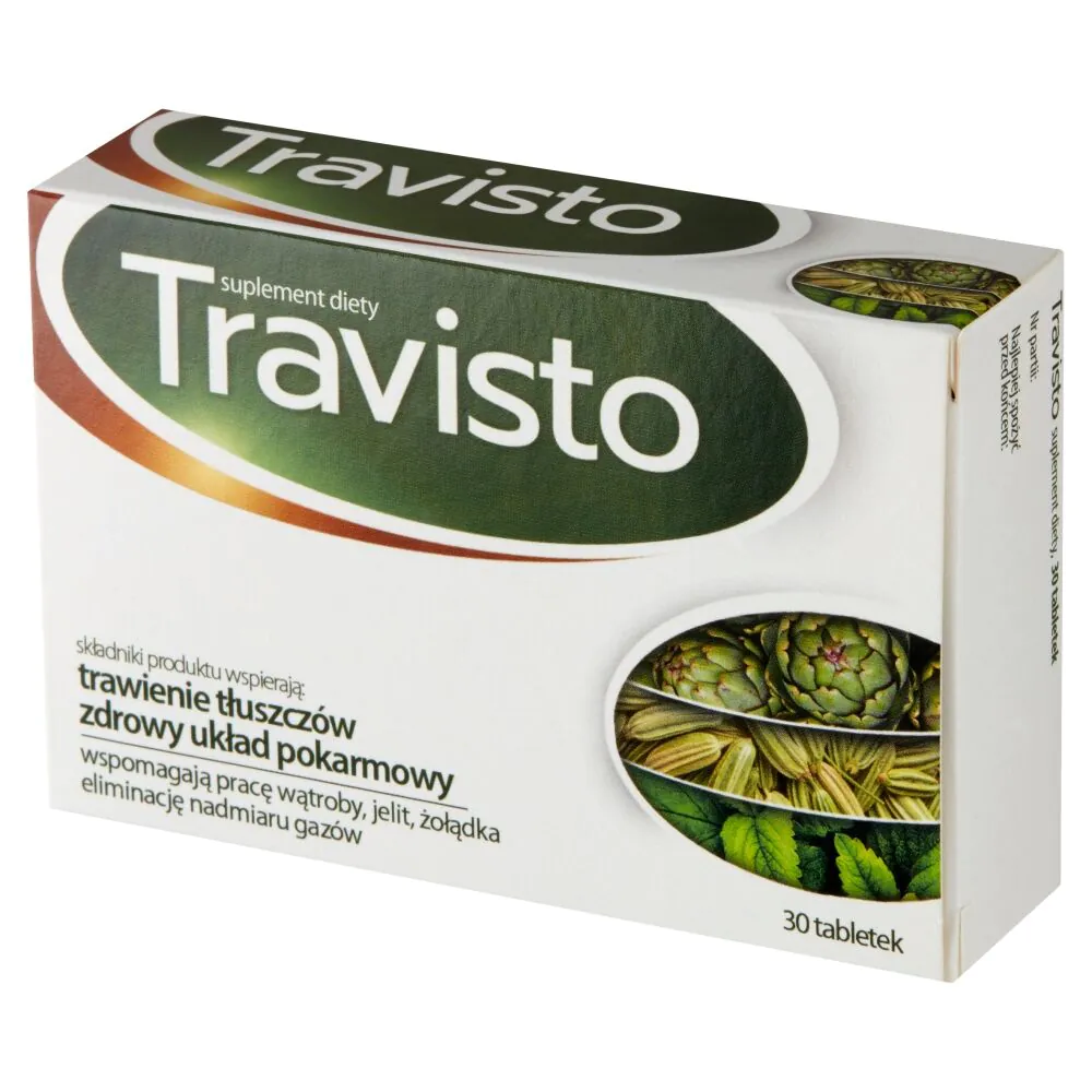 Travisto, Suplement diety wspierający trawienie, Tabletki