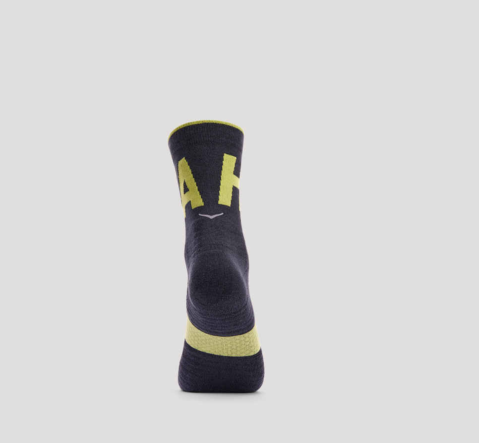 HOKA Calze da corsa Crew nere