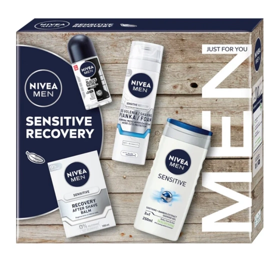 NIVEA MEN zestaw kosmetyków balsam po goleniu   pianka do golenia   żel   antyperspirant roll-on