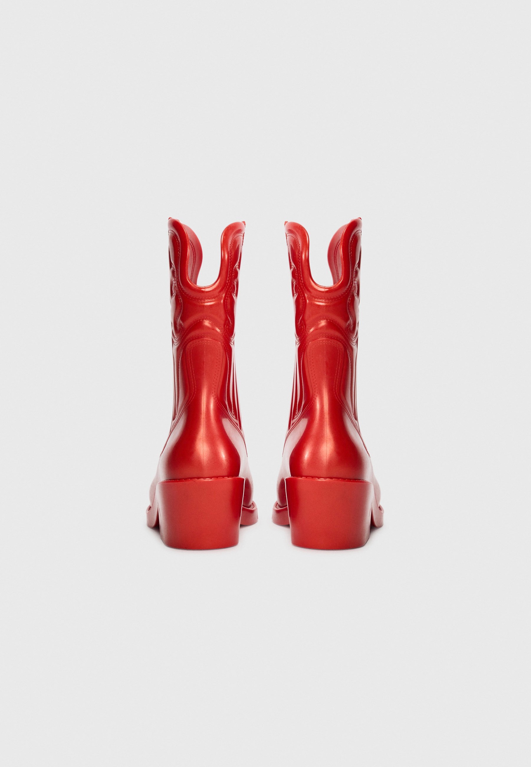 Melissa TEXAS - Cowboy-/Bikerstiefel - Metallrot