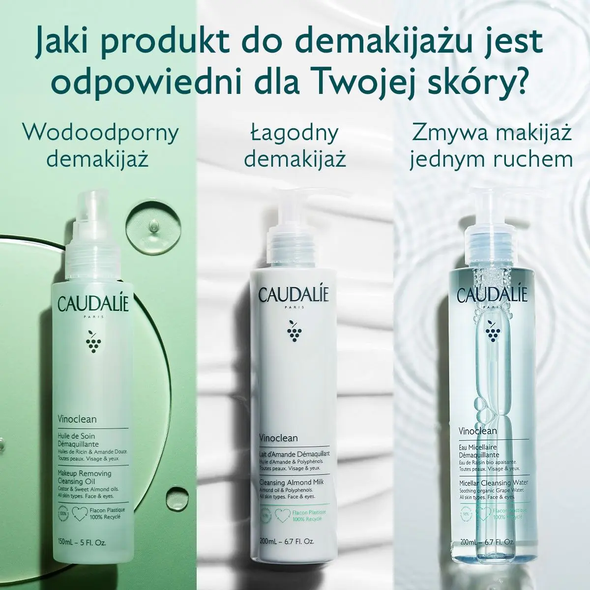 Caudalie Vinoclean Olejek do demakijażu, 150 ml
