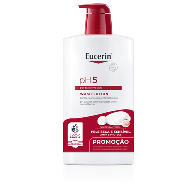 Eucerin Douchegel voor de droge, gevoelige huid pH 5 1000 ml