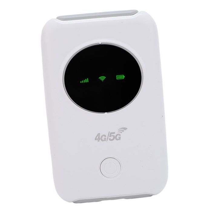 Point d'accès WiFi mobile 4G/5G portable, 300 Mbps avec écran LED couleur, routeur WiFi pour voyage