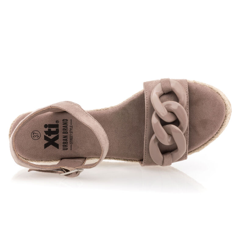 Braune Damen-Espadrilles mit Seilsohle
