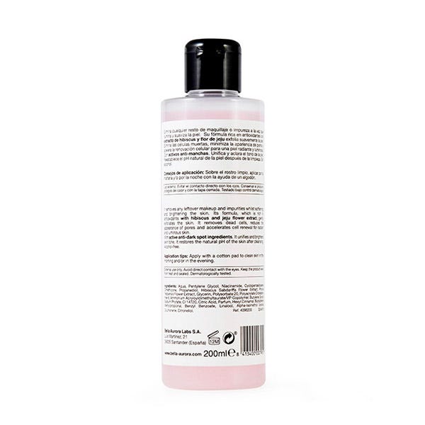 Lysende eksfolierende toner