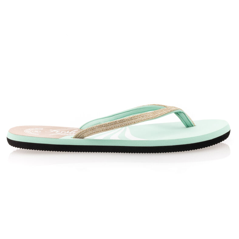 Chanclas/sandalias de dedo verdes para mujer
