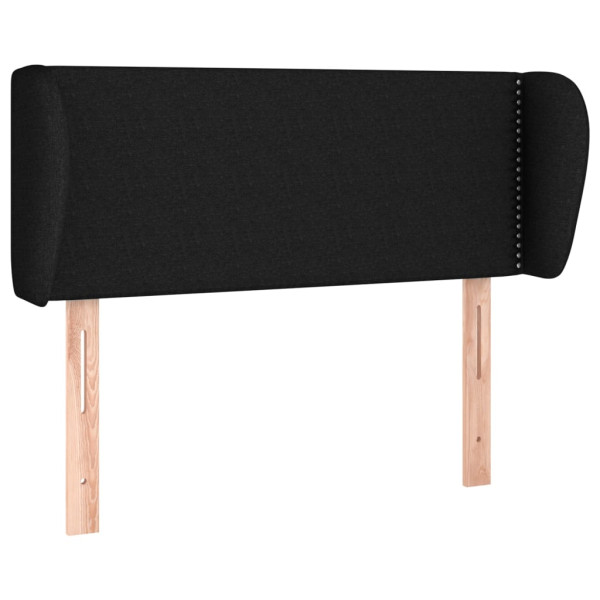 Wezgłowie Czarny 93 x 23 x 78/88 cm Tkanina vidaXL