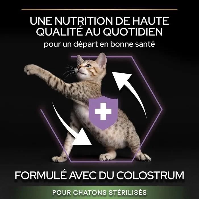 PRO PLAN Gatito Esterilizado 3-12 meses COMIENZO SALUDABLE Salmón 3kg - Alimento seco completo para gatitos esterilizados