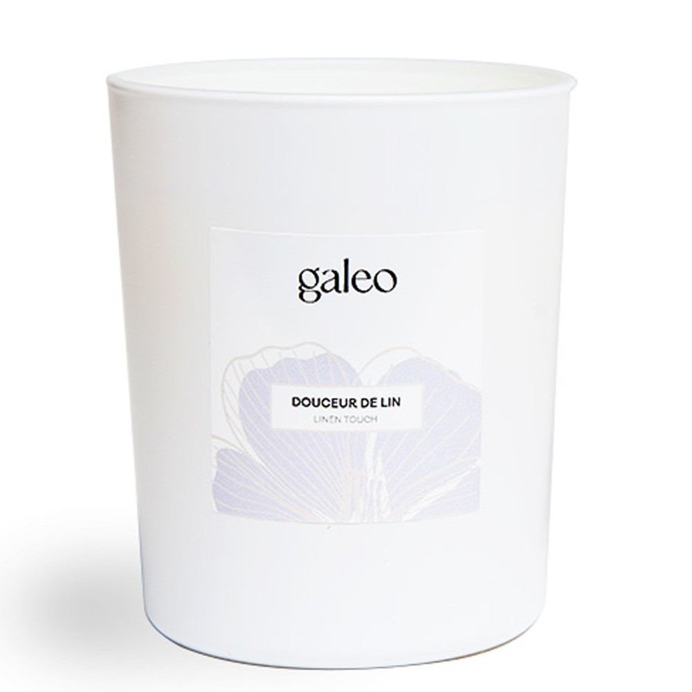 Galeo Bougie naturelle douceur de lin