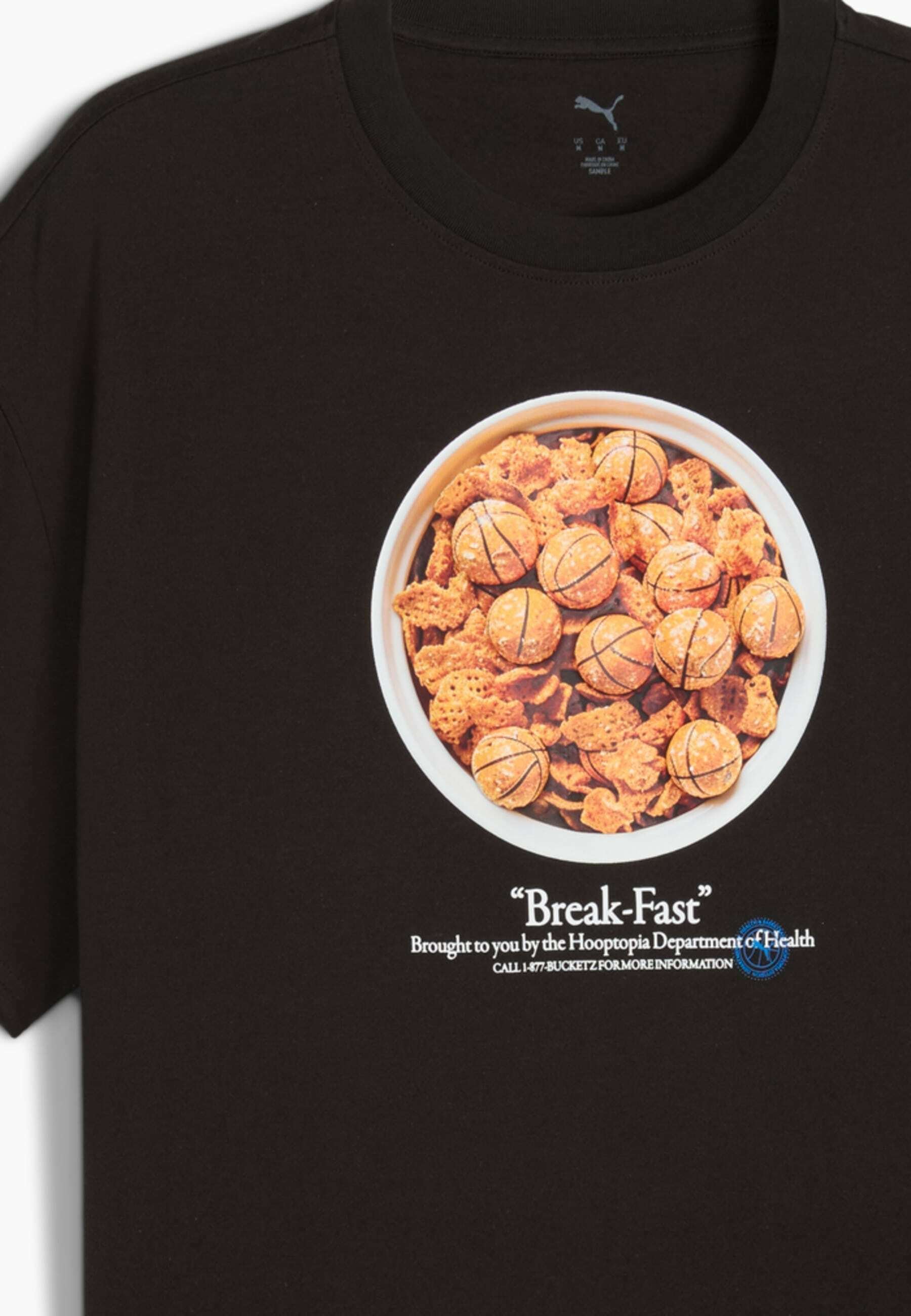 Puma HOOPTOPIA BREAK FAST TEE - Sportovní tričko - black