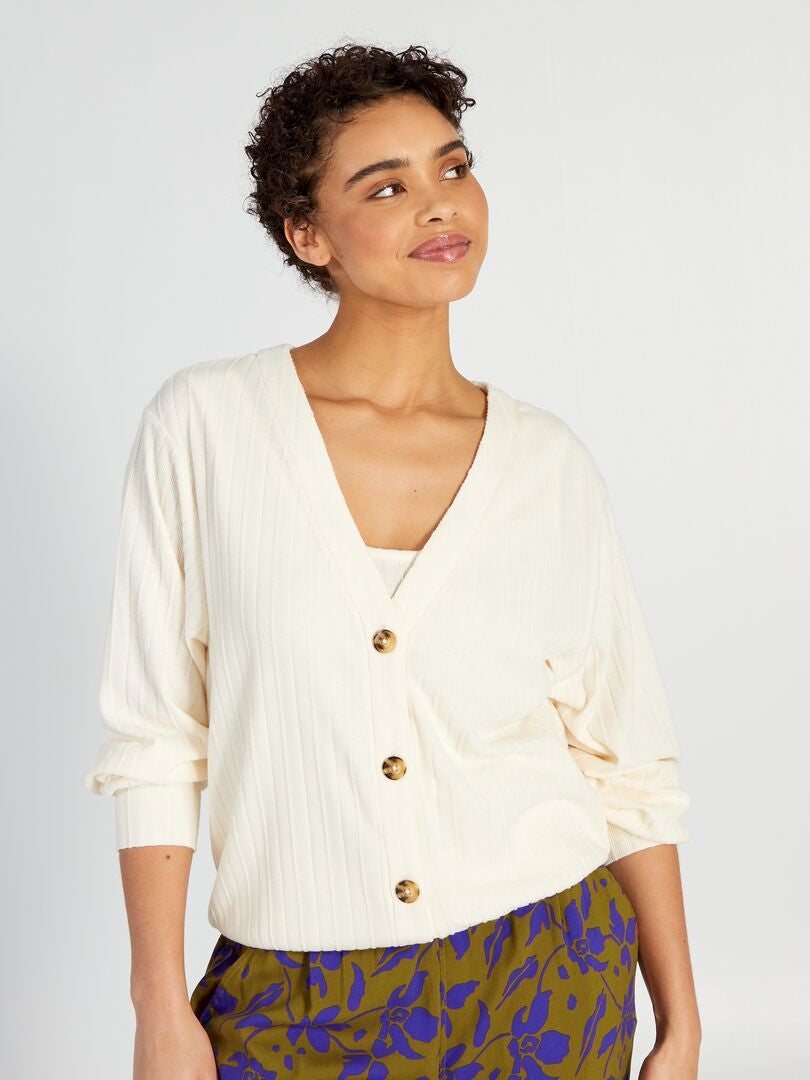 Vest en tanktop set - 2-delig - WIT