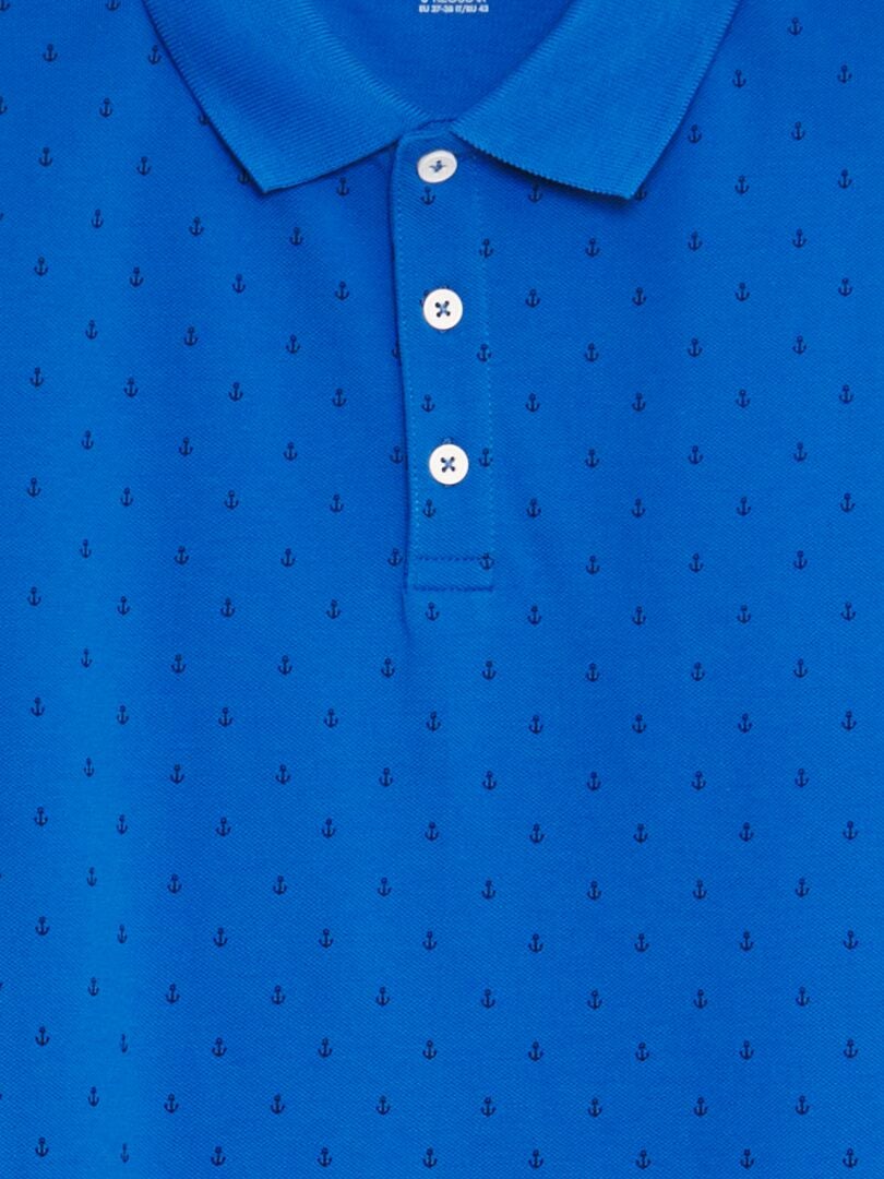 Polo estampado - AZUL