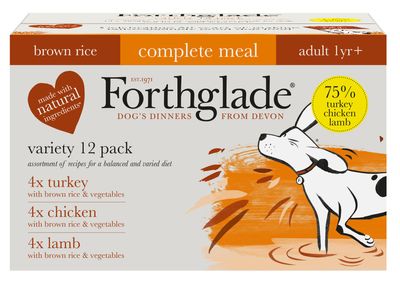Forthglade Complete Meal Adult Dog - Mieszany pakiet z brązowym ryżem