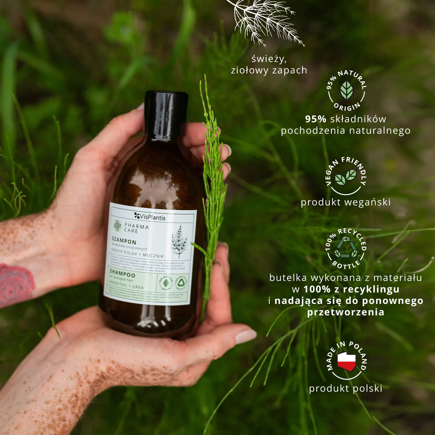Vis Plantis PharmaCare Szampon do włosów zniszczonych skrzyp polny + mocznik