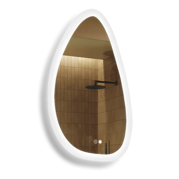Lustro łazienkowe 64x104cm- LED Dual, włącznik, mata grzewcza