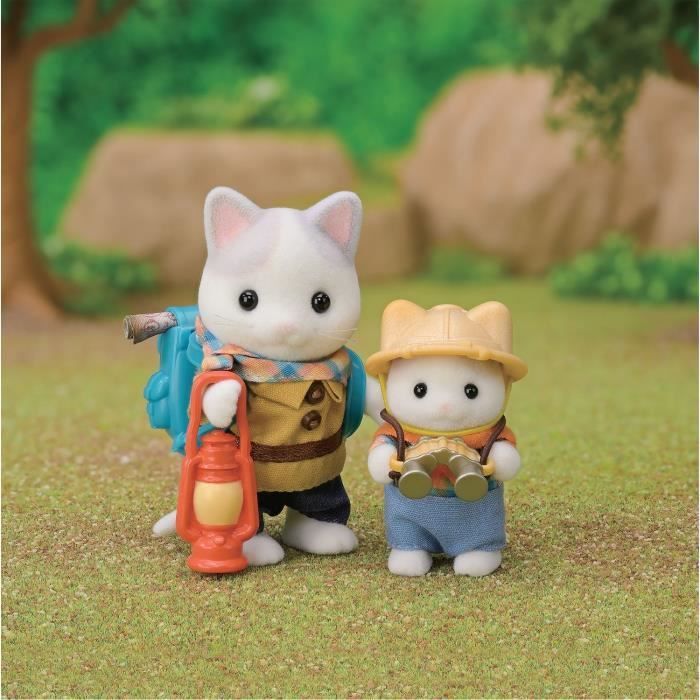 Personaggi articolati - SYLVANIAN FAMILIES - Figlio e gattino Latte - Avventura nella foresta segreta