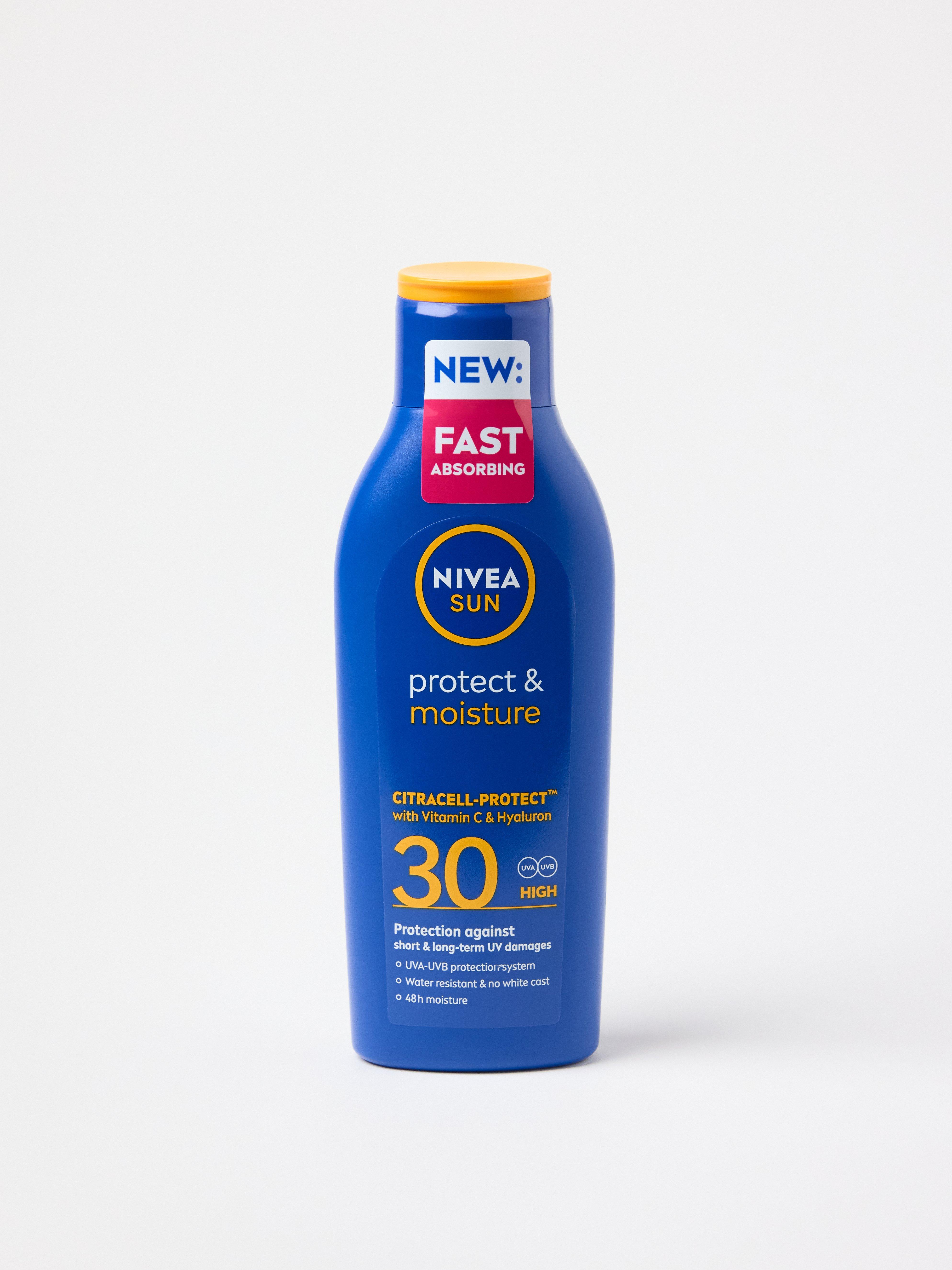 NIVEA Protect & Moisture Solkrem SPF 30 Uten farge
