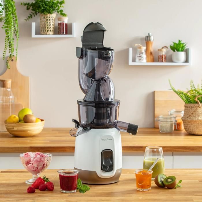 Moulinex Ultra Juice, Extracteur de Jus, 2 Filtres, Gourde, 200 W, ZU600110