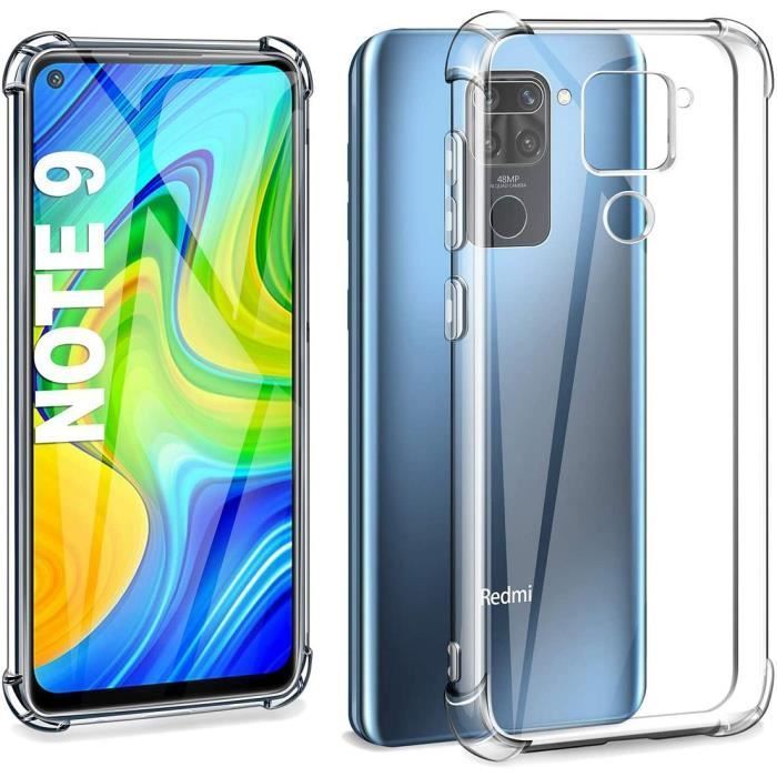 Handyhülle – YIOU – für Xiaomi Redmi Note 9 – Stoßfester Schutz – Transparent – Flexibel
