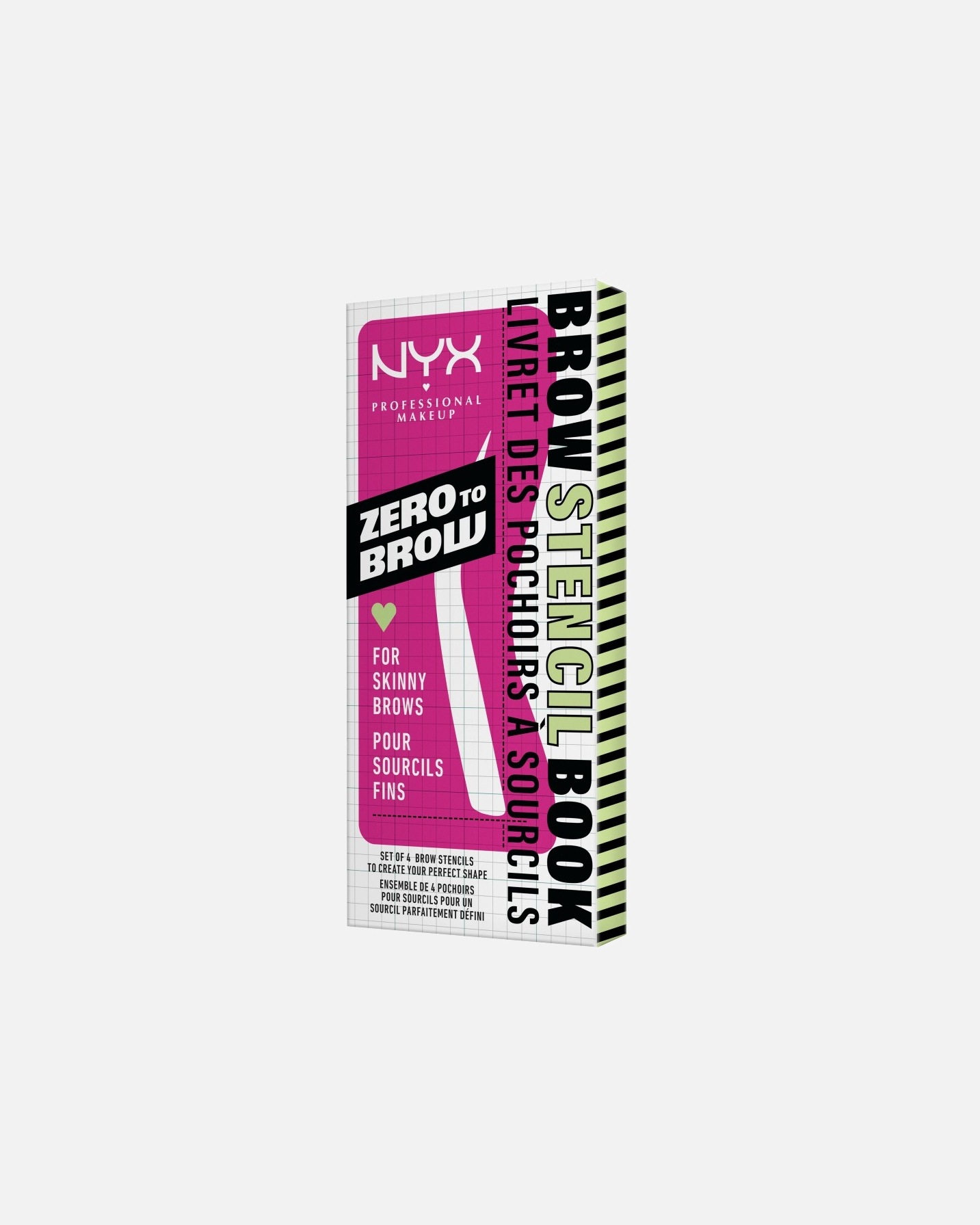 NYX Professional Makeup Zero to Brow šablon za obrve - 1 komad