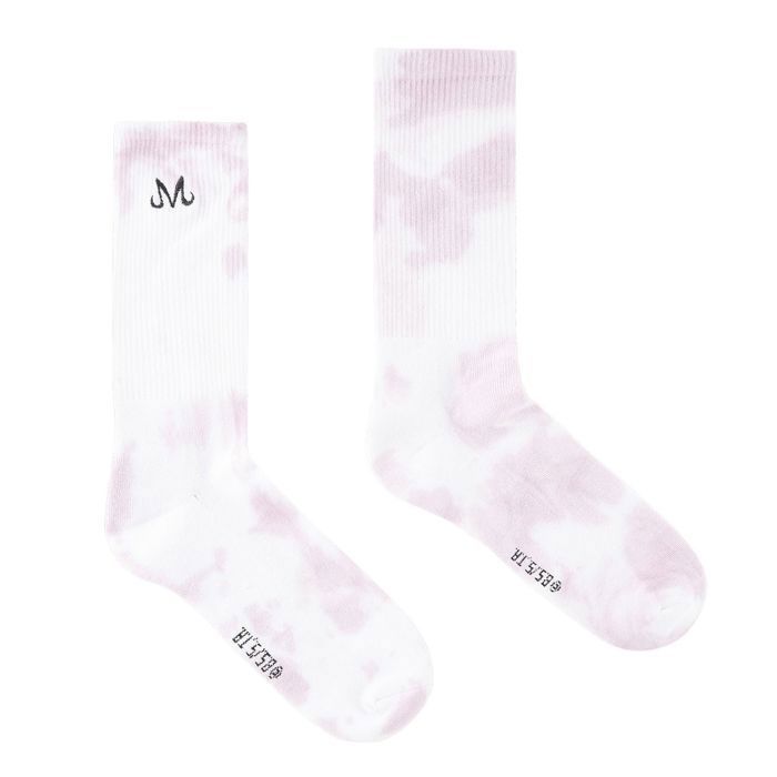 Calcetines de algodón para hombre CAPSLAB Dragon Ball Z - Tie and Dye - Rosa/Blanco