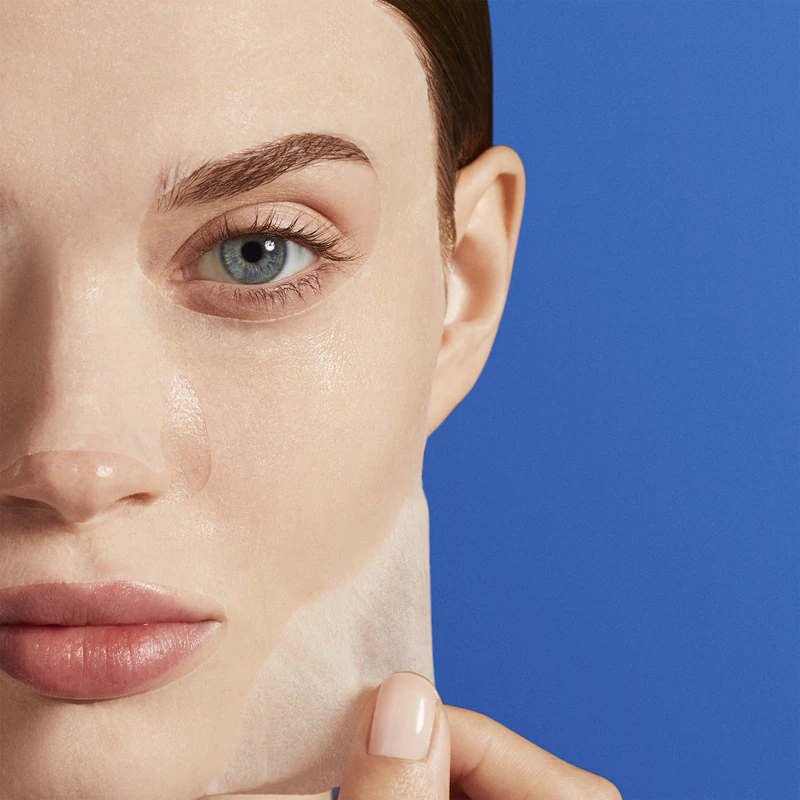 Máscara facial em tecido Biotherm Aqua Glow Flash Mask
