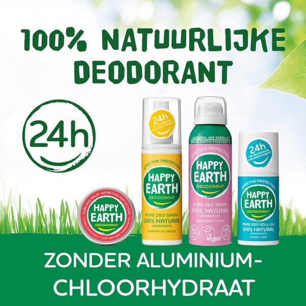 Dezodorant v stiku Happy Earth 100 % naravni kristali brez vonja<br>90 g