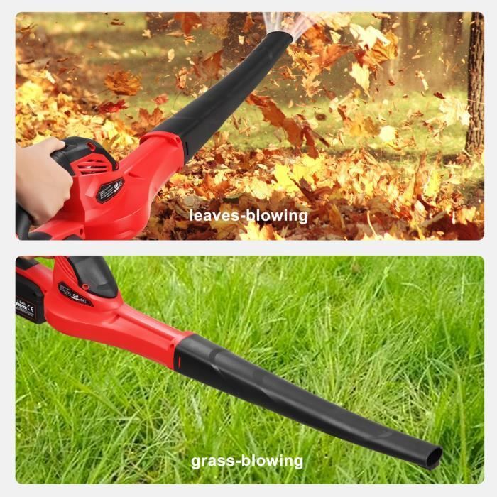 TEENO Draadloze Bladblazer - 20V 3.0Ah Lithium-ion Accu - Blaassnelheid 200 km/u
