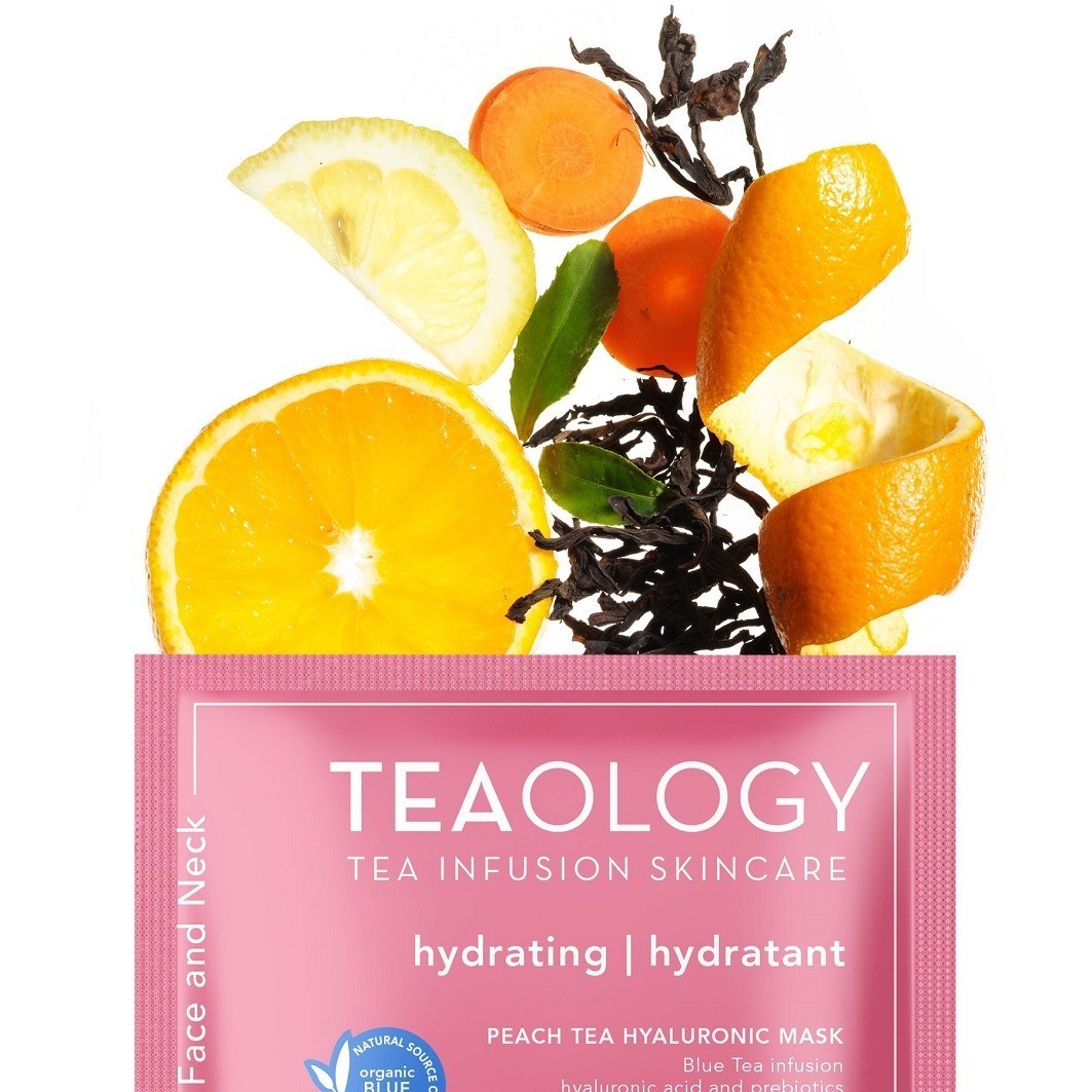 Teaology maska za lice s hijaluronskom maskom od breskve - 21 ml