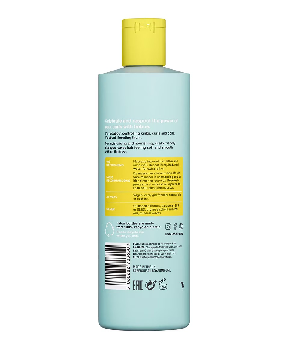 IMBUE Cleanse Curl atbrīvojošais šampūns bez sulfātiem