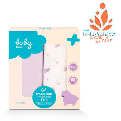 Baby Wells lampaan musliinivaipat 2 kpl 2 kpl