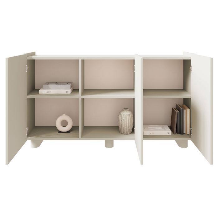 Buffet 3 portes - FIORRA - 144 cm - grège