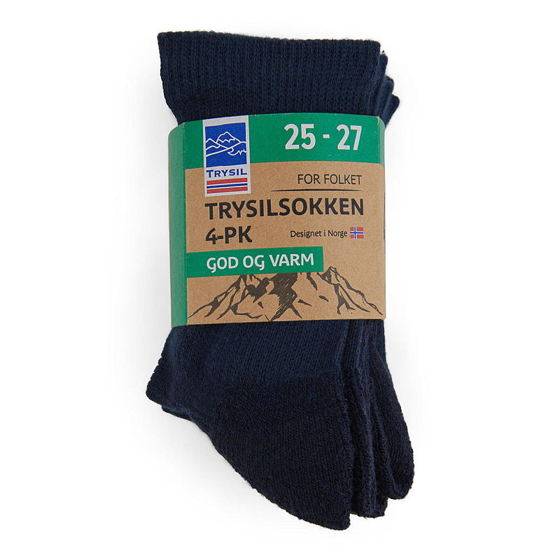 Calcetines Trysil, paquete de 4, talla 25/27. Buenos y cálidos.