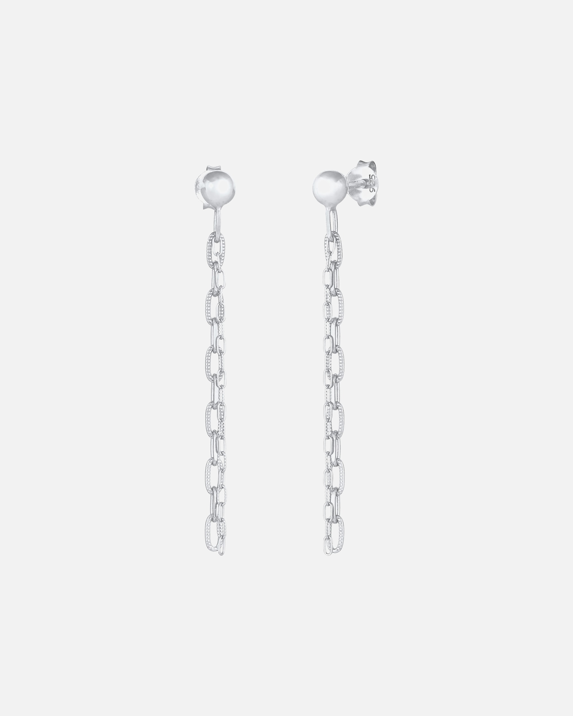 Elli Boucles d'oreilles pour femmes, chaîne à maillons avec pendentifs, blogueuse tendance en argent sterling 925 plaqué or.