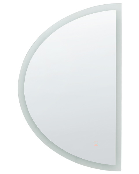 Lustro wiszące ścienne LED półokrągłe ø 80 cm