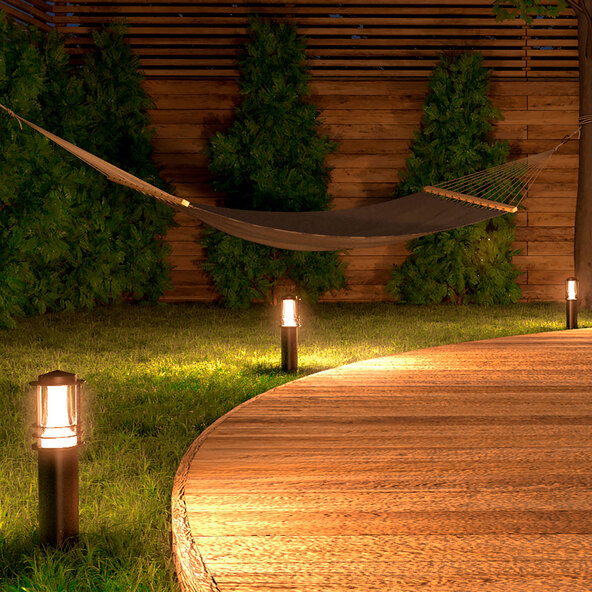 Smarte LED-Outdoor-Wagleuchten Petunia, λευκό + χρώμα, σετ 3er