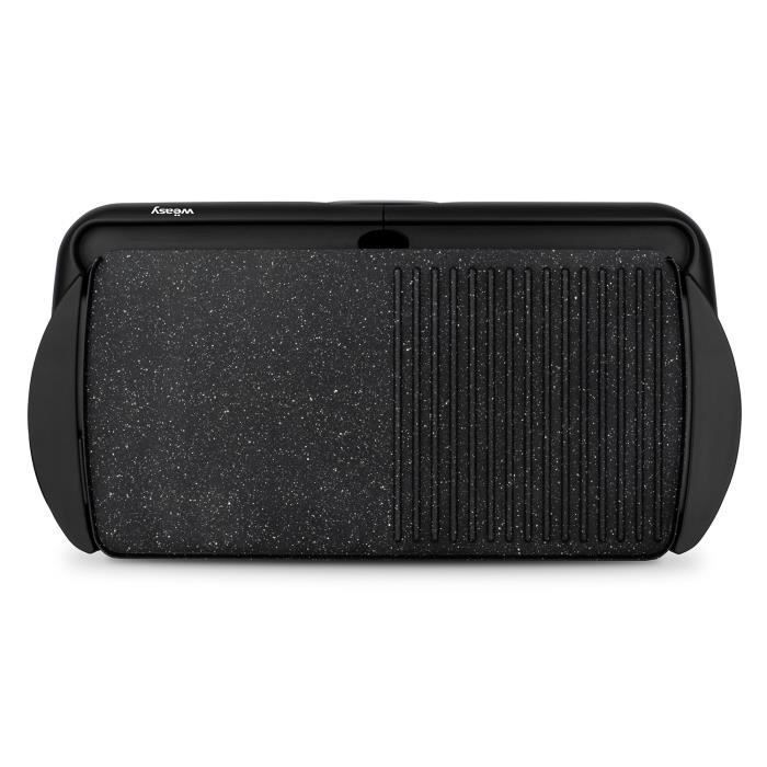 Chapa WEASY - STO52 - Superfície de cozimento 52x27cm - Temperatura ajustável - Revestimento antiaderente - 2000W
