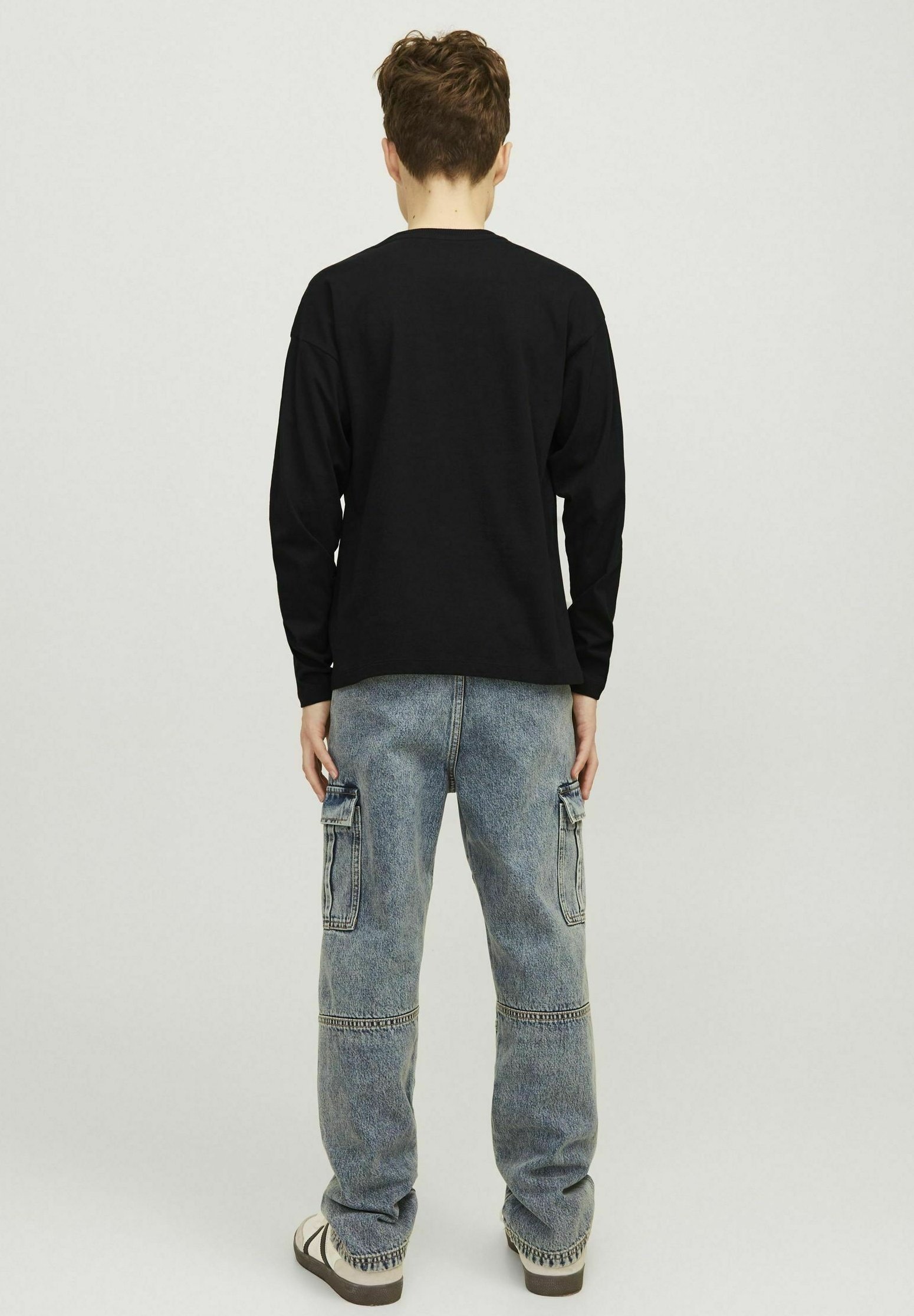 Logo Jack & Jones Junior - T-shirt à manches longues - noir
