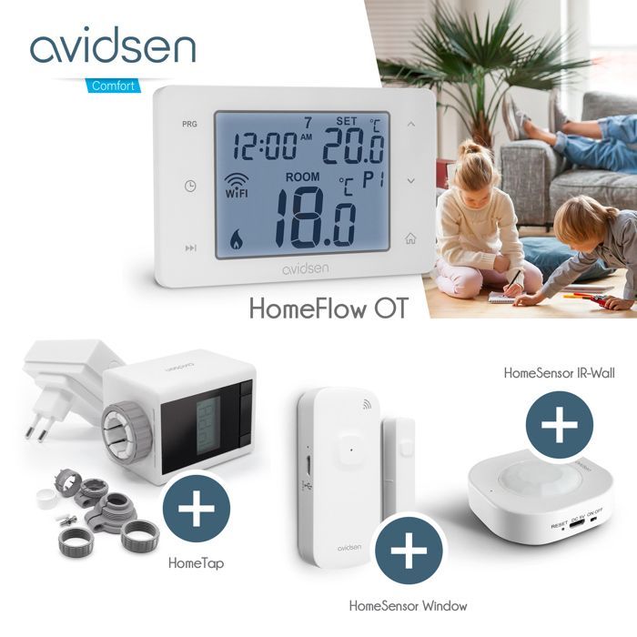 Avidsen HomeFlow OT bedrade thermostaat - 127066