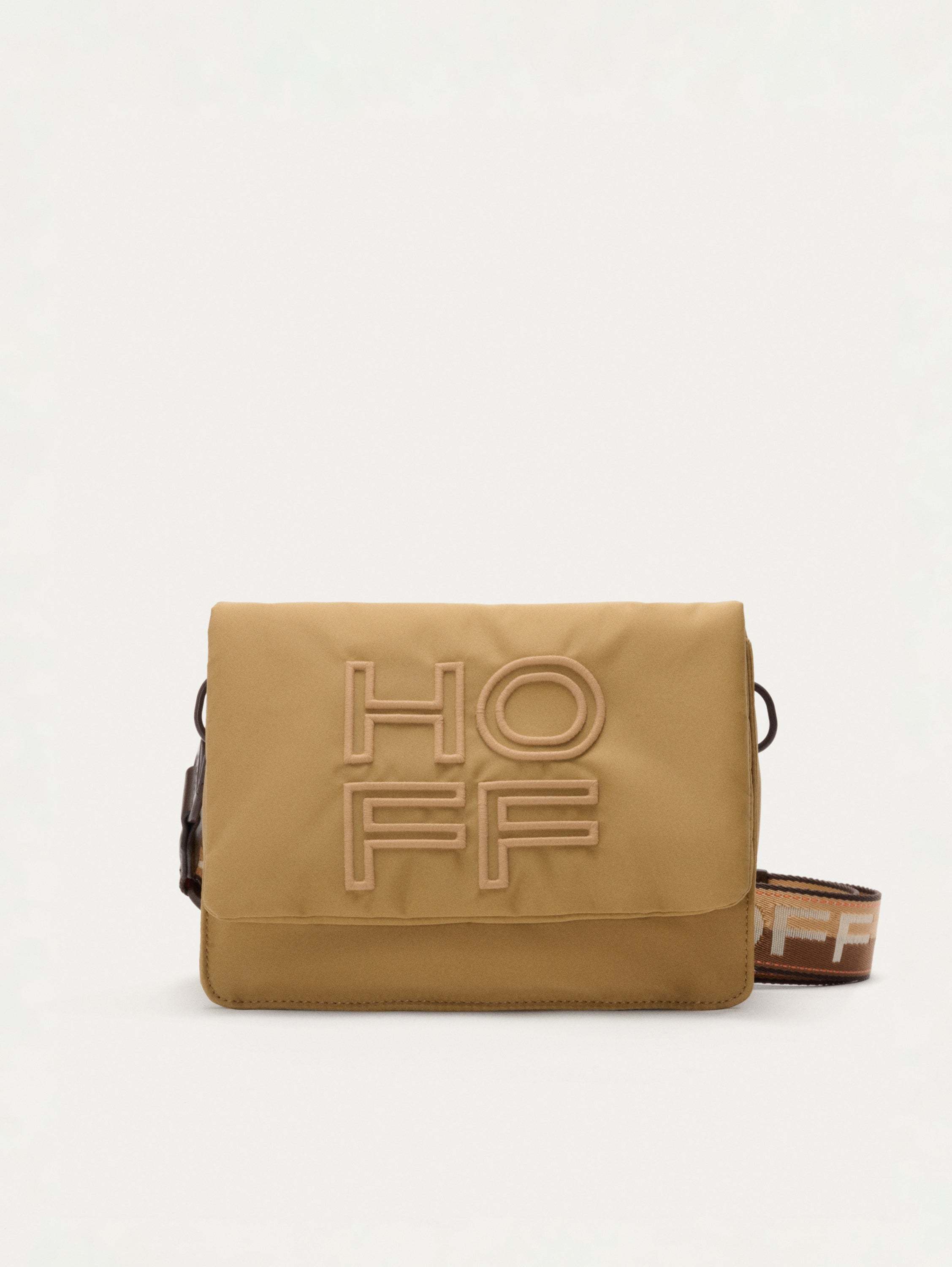 BANDOLERA NYLON GALLERY BEIGE