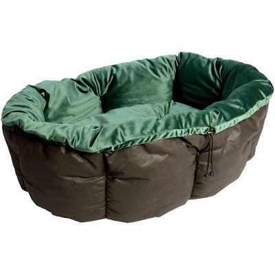Ferplast Sofabezug aus grünem Samt für Siesta Deluxe Hundekorb