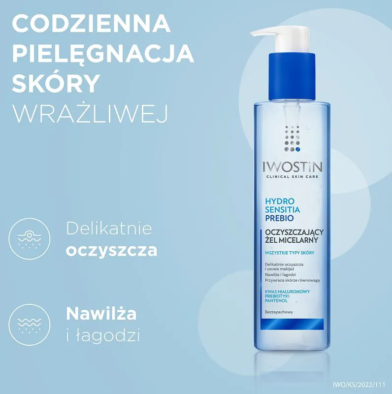 Iwostin Hydro Sensitia PreBIOOczyszczający żel Micelarny