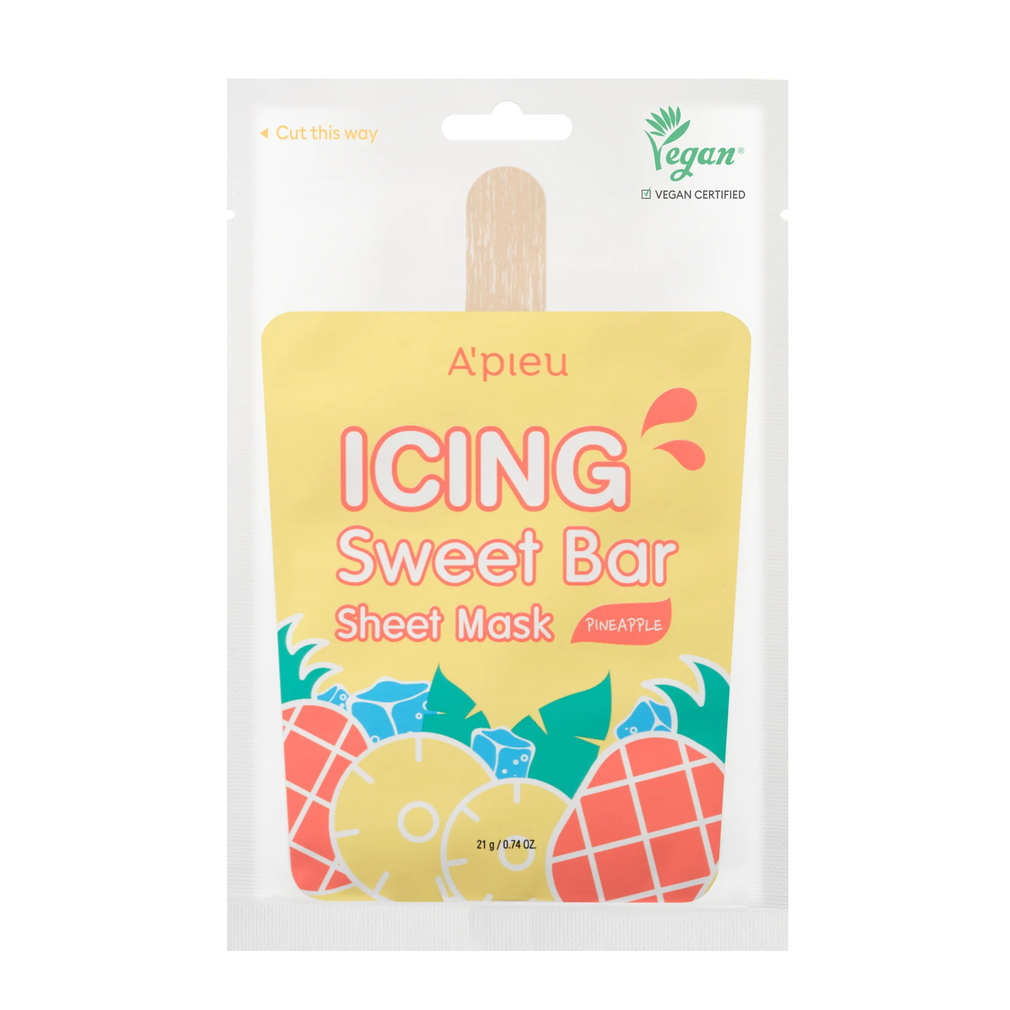 Mask Icing Sweet Bar Sheet Mask Pineapple - Maschera Idratante viso