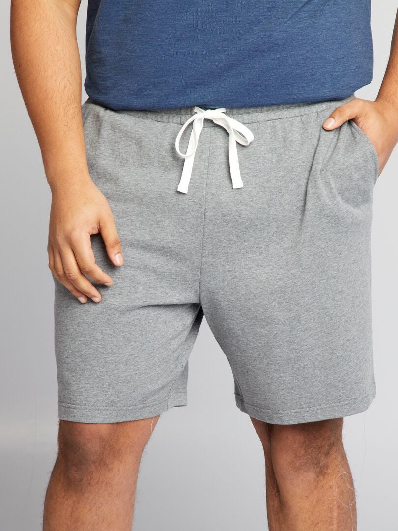Fleece shorts - GRIJS