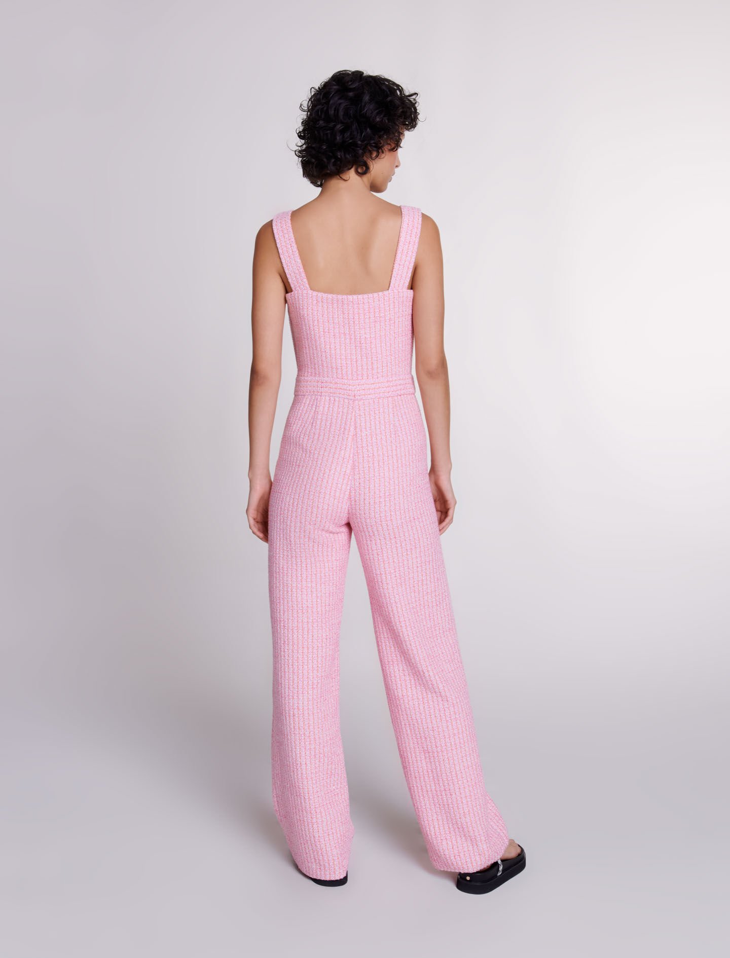 Tweed overall - Roze/oranje
