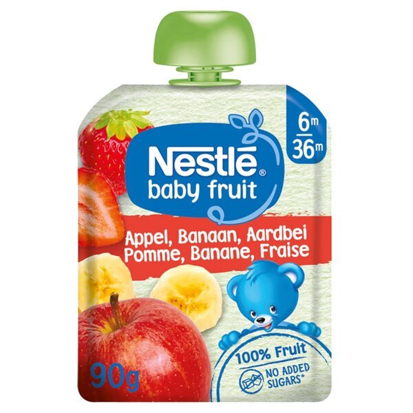 Nestlé 6+M vrećice za cijeđenje jabuke, banane i jagode<br>4 komada