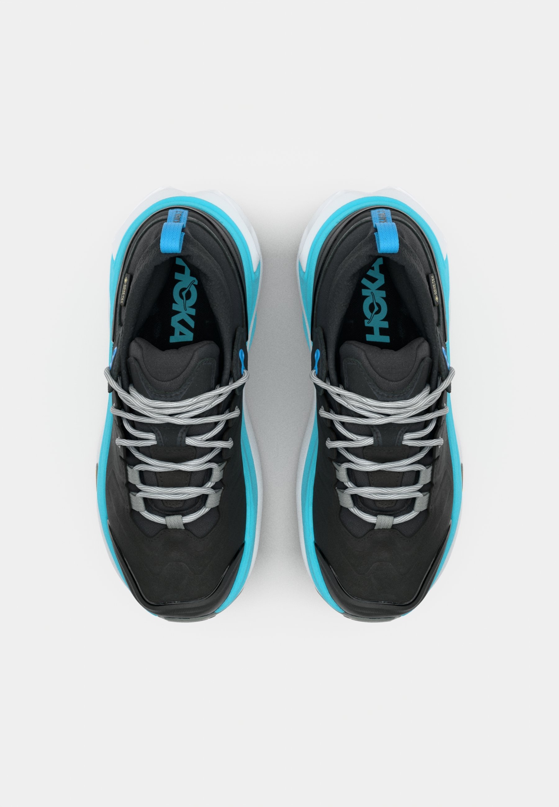 HOKA KAHA 3 LOW GTX - Wanderschuhe - Schwarz/Hellblau